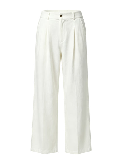 Men's Linen Casual Trousers, Lightweight Breathable All-Season