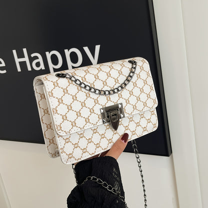 Women's Shoulder Bag Fashion Large Capacity Handbag Crossbody Tote Chain Purse for Middle-Aged Ladies