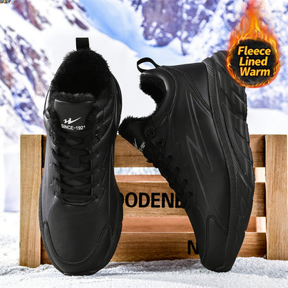 Men'S & Women'S All-Season Snow Sports Shoes - Warm Comfortable Low-Top Sneakers with Lightweight EVA Sole, Durable Synthetic Synthetic Faux Upper & Fabric Lining, Lace-Up Design for Casual Outdoor Activities, Hiking, Walking