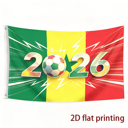 Senegal Football Fan Flag Single-Sided Polyester Banner