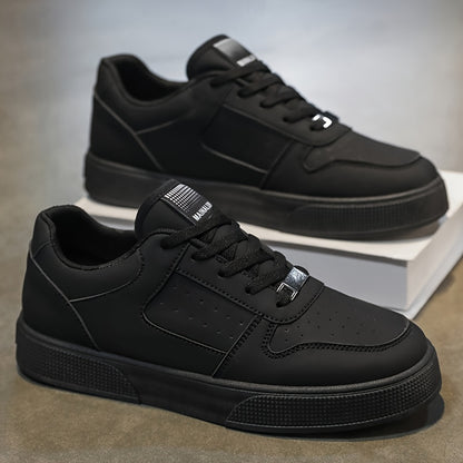 1 Pair of Men's Outdoor Sports Shoes, Lace-up Fitness Skateboarding Shoes, Athletic Casual Shoes, Walking Shoes, Easy to Wear for Large Sizes, Comfortable Soft Sole - ayq