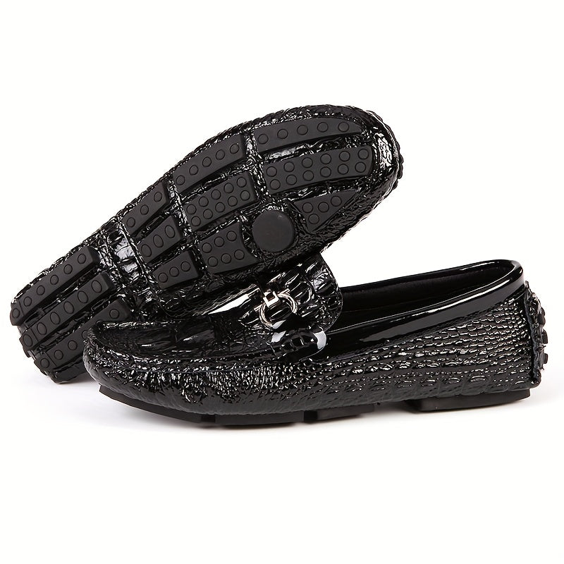 Versatile Low-Top Business Slip-On Shoes with Rubber Sole