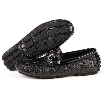Versatile Low-Top Business Slip-On Shoes with Rubber Sole