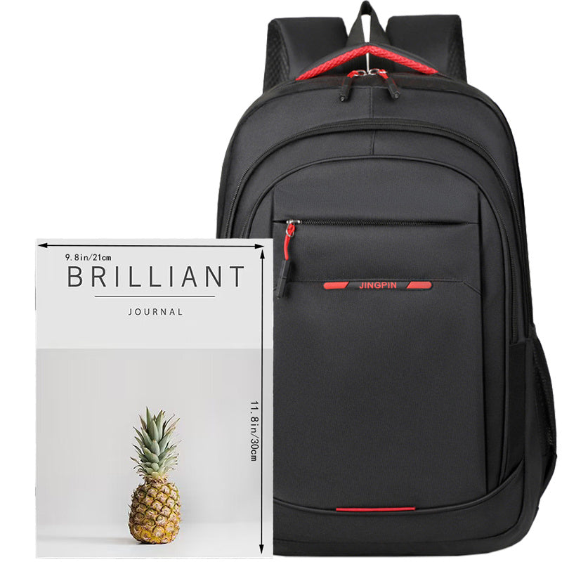 Leisure Backpack - Spring/Summer Universal, Autumn/Winter Simple Backpack, Thoughtful Gift Recommendation, Comfortable Carrying, Lightweight and Effortless, Suitable for Commuting and Various Life Scenarios [Zipper Direction