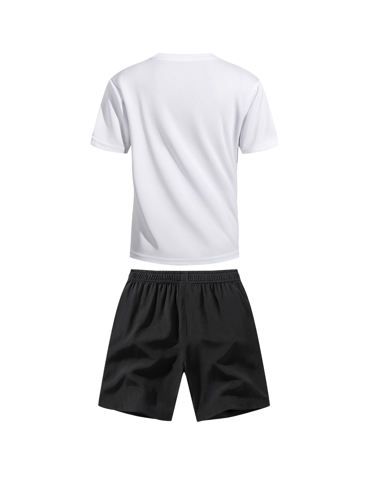 Boys' Quick-Dry Summer Shirt & Shorts Set with Reflective Strips