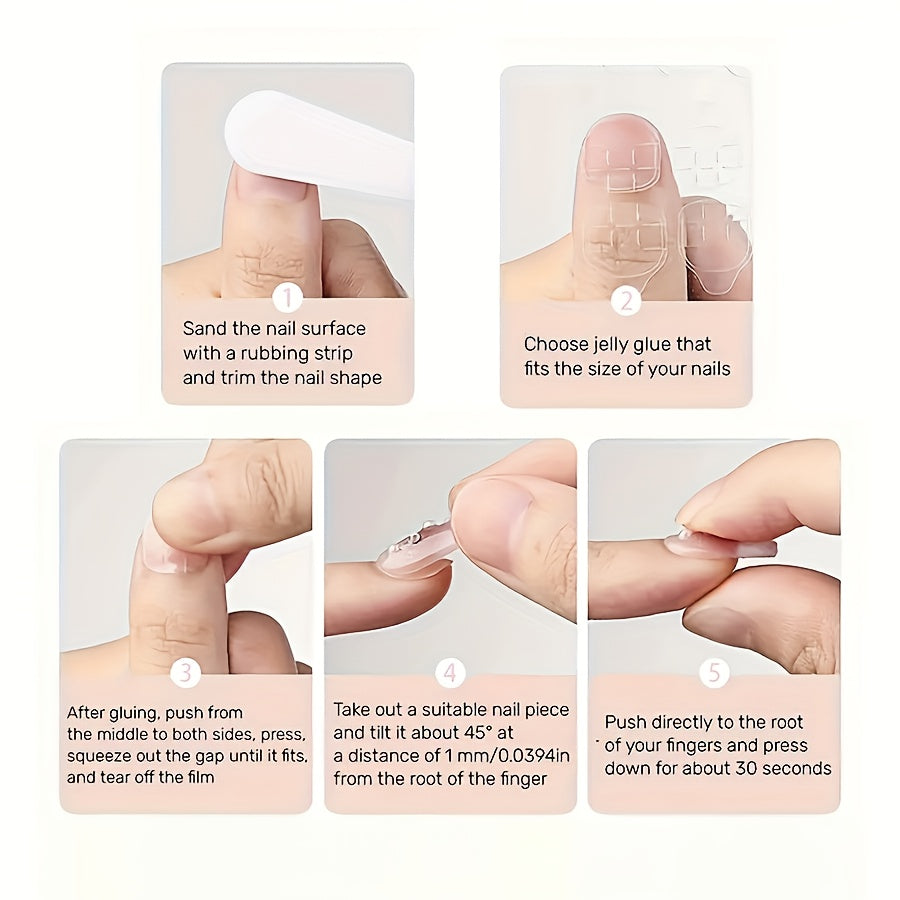 Christmas 24pcs Medium-Length Glossy Red Santa Claus and White Snowman Detachable False Nails, Contrast Color Press-On Manicure Stickers for Holiday Daily Party Wear, Festive Manicure, Seasonal Nail Art, Glossy Finish, Festiv