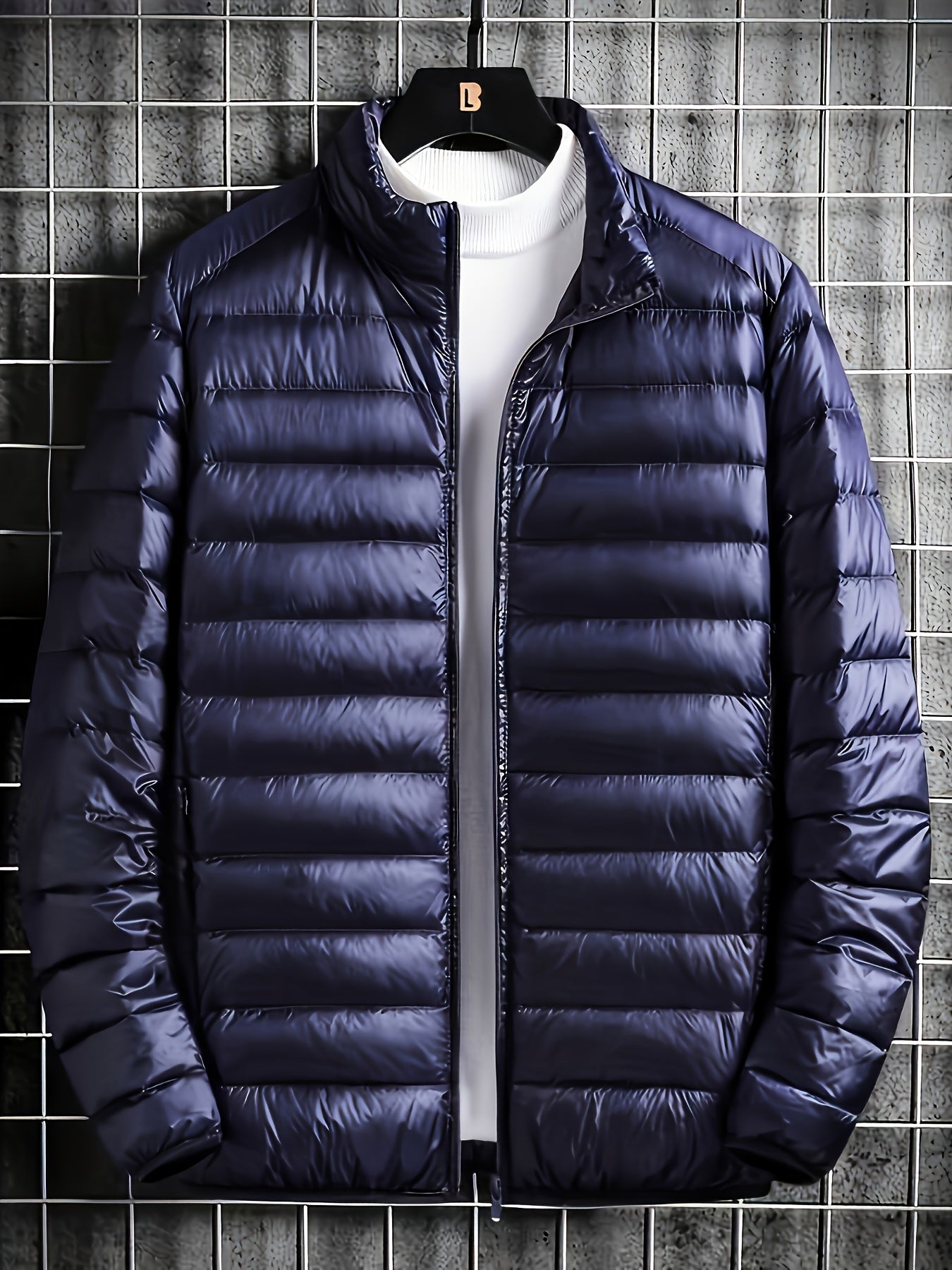 Spring, Autumn, And Winter Styles with a Stand Collar And Zipper Closure, Versatile Casual Lightweight Jacket for Men