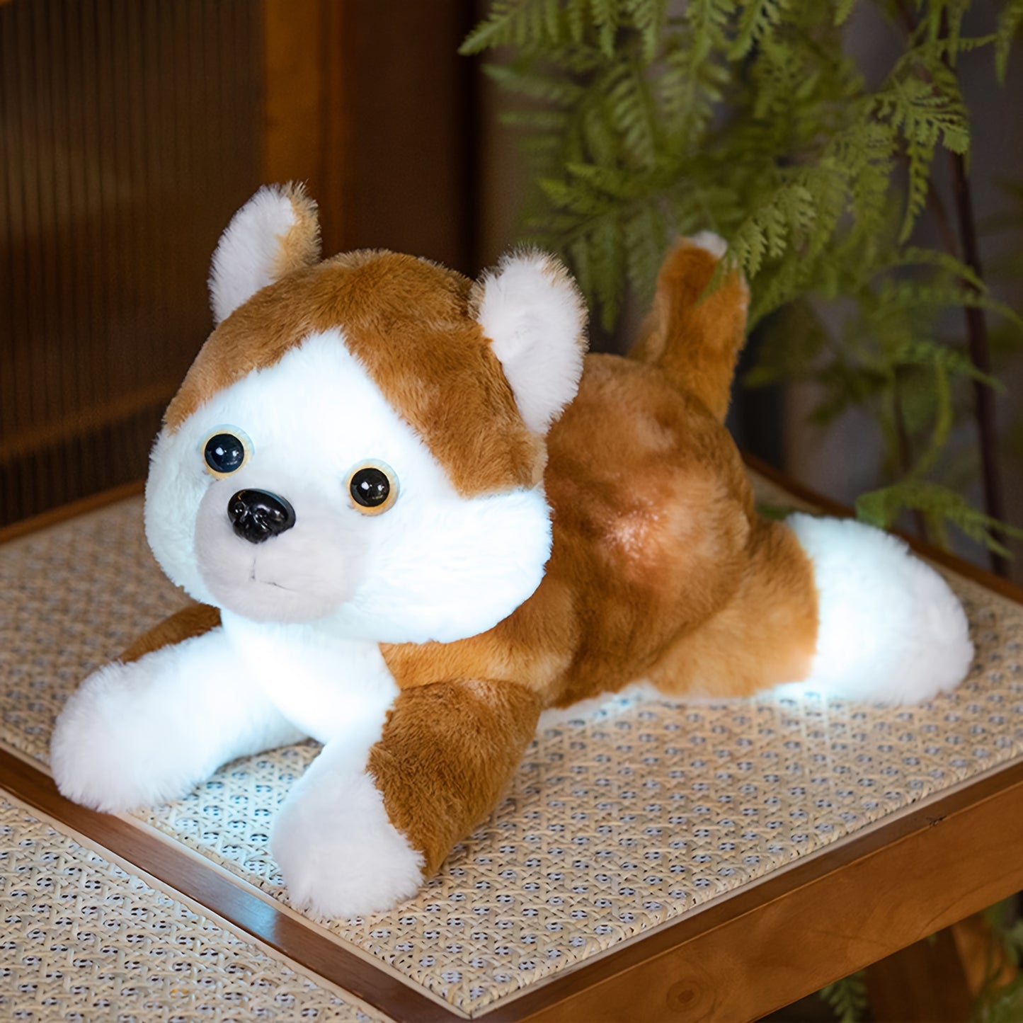 Adorable Husky Plush Night Light - 35Cm/13.7" Soft Stuffed Dog Toy Featuring a Glowing LED, Perfect for & Teens, Great Birthday Or Holiday Present
