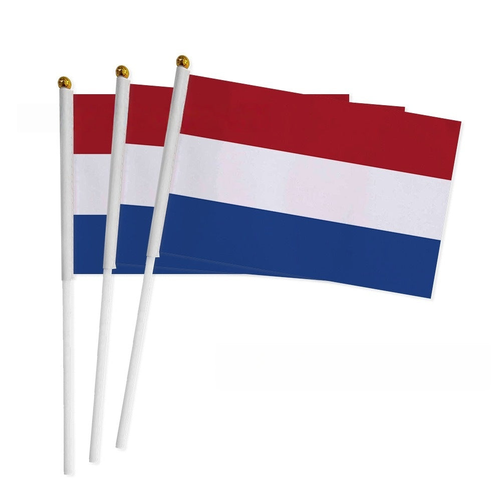 3pcs Portable Hand-Waving Flags for Sports Fans and Events