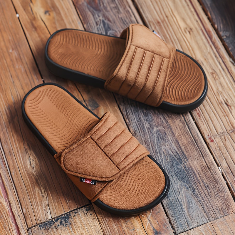 Comfortable All-Season Microfiber Couple's Casual Slippers