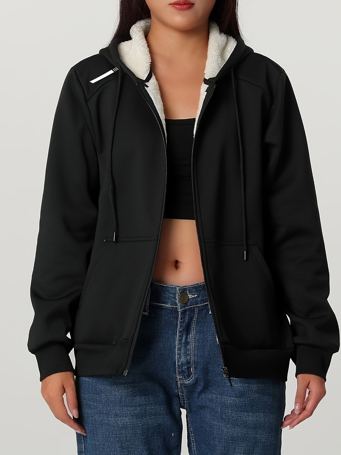 Women'S Heavyweight Winter Jacket - Thermal Insulated Cold Weather Coat with Full-Zip Closure, Large Front Pockets - Purple Outerwear for Everyday & Formal Events - Non-Stretchy Polyester Fabric - Easy-Care Ladies Outerwear,