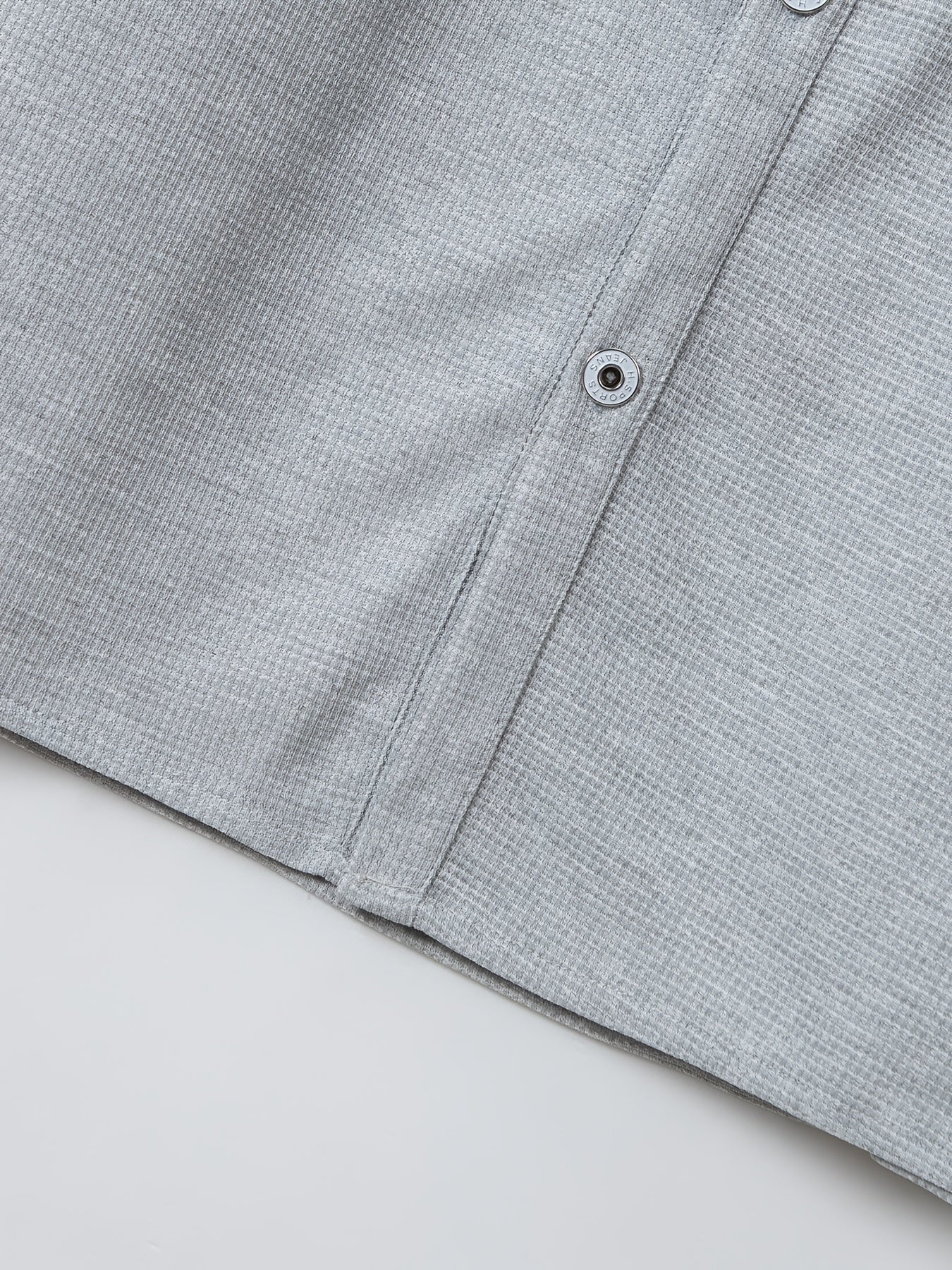 Men's Summer Two-Piece Set, Waffle Fabric Contrast Color with Pockets Short-Sleeved Shirt + Casual Trousers Suit, Leisure Light Business Vacation Daily Multiple Scenes