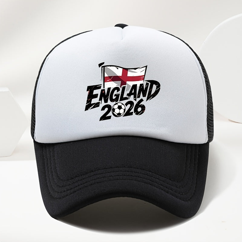 Unisex England 2026 Print Baseball Cap Duckbill Hat for Spring Summer