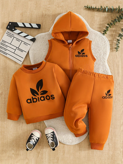 Toddler Boys 3-Piece Fall/Winter Pullover Set with Vest
