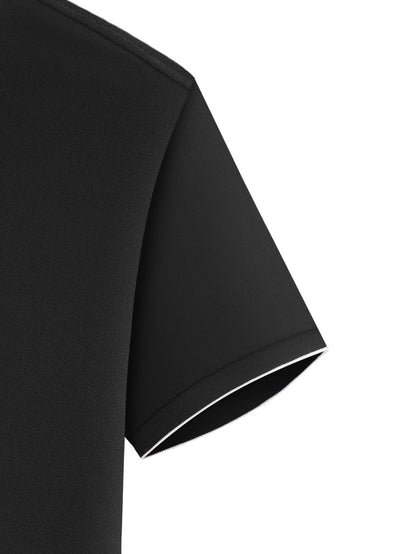 Y1013.46-30.48 cm Black, Navy Blue, Pink, And Beige, Featuring CKZM Graphic Prints, High-End Breathable Golf Shirts, Men'S Tops, Casual V-Neck T-Shirts for Men, Summer Short Sleeves, Men'S POLO Shirts, Men'S Clothing, with a - ayq