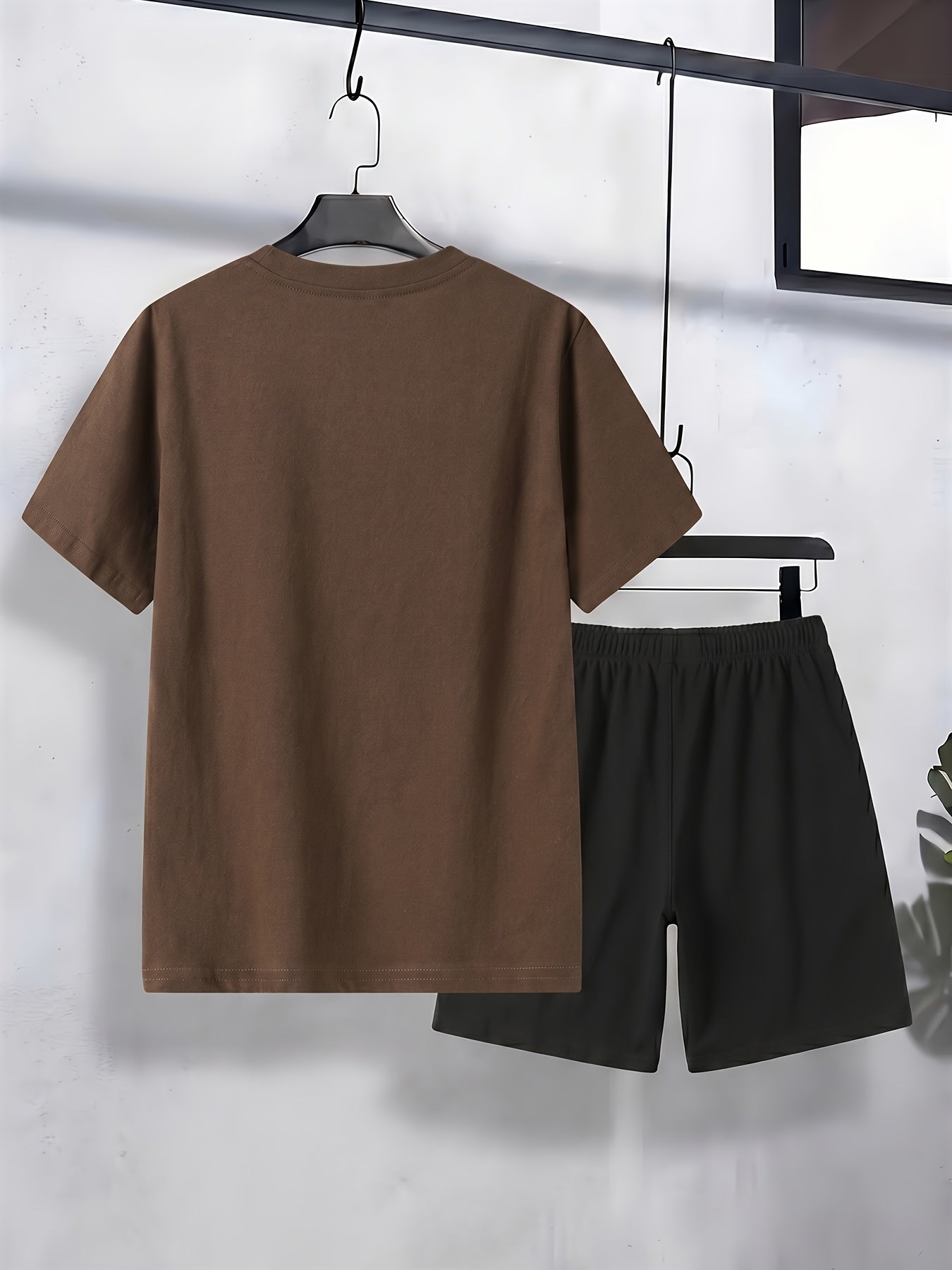 Boys' Cotton T-Shirt & Shorts Set Casual Spring Summer Outfit