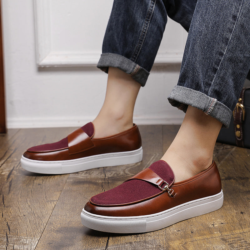 Classic British Style Slip-On Ankle Loafers for All Seasons