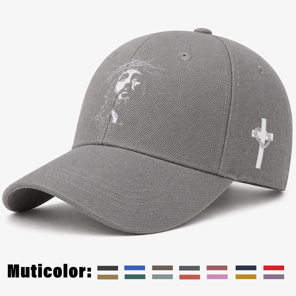 Unisex Christian Baseball Cap with Adjustable Cross Design
