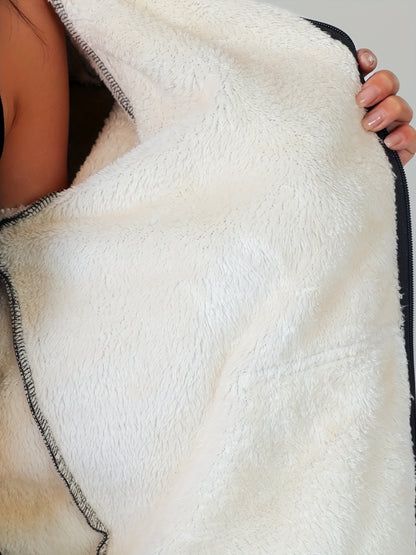 Women'S Heavyweight Winter Jacket - Thermal Insulated Cold Weather Coat with Full-Zip Closure, Large Front Pockets - Purple Outerwear for Everyday & Formal Events - Non-Stretchy Polyester Fabric - Easy-Care Ladies Outerwear,