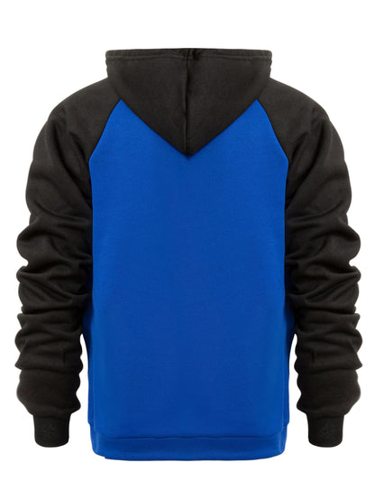 Men's Colorblock Hooded Jacket For Sports Outdoor, Stylish Leisure Outwear