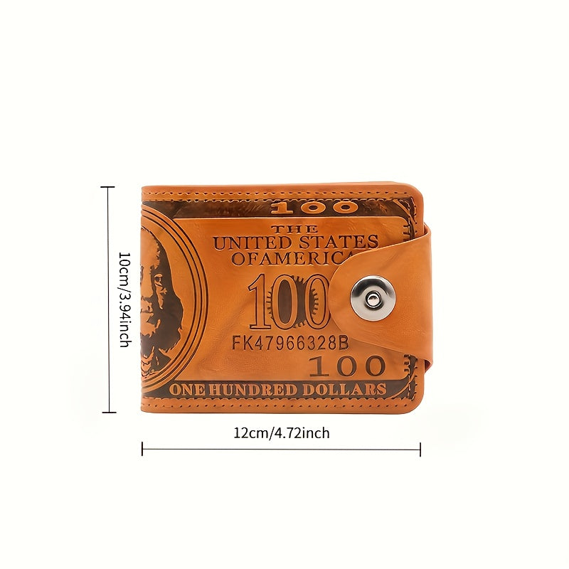 The Latest Upgraded Men'S Synthetic Faux Leather Wallet for 2025 Comes with a Credit Card Holder And a Photo Compartment. Its Elegant Design Is Perfect for Everyday Use, Featuring a Durable Denim Lining. This Unique Wallet, w
