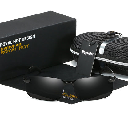 Men's Polarized Reflective Metal Alloy Driving Glasses
