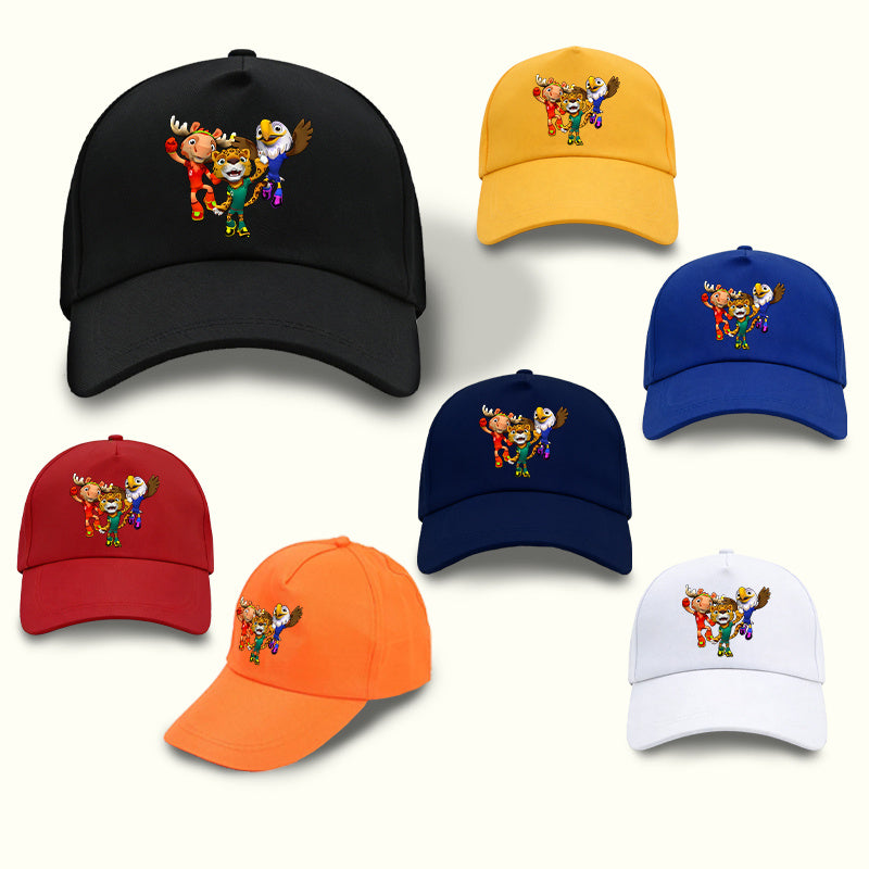 FIFA USA-Mexico Canada World Cup Mascot Baseball Cap, Lightweight Snap
