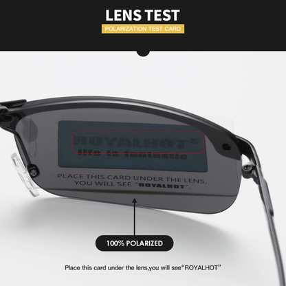 Unisex Lightweight Rectangular Polarized Sunglasses with UV400 Protect