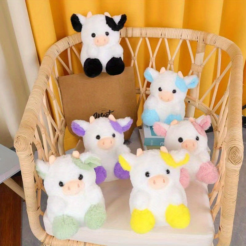 1/2pcs NBBXYZ Cow Plush Toy - Soft Stuffed Animal, Cute Calf Bedtime Companion Suitable for Kids, Gift for &, Available in 7 Colors ( / Color)