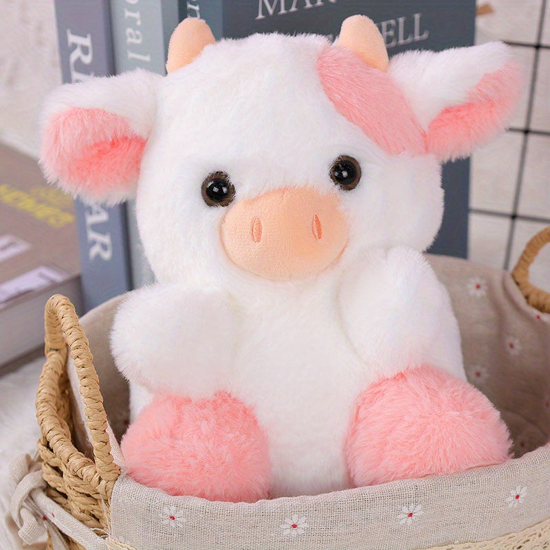 1/2pcs NBBXYZ Cow Plush Toy - Soft Stuffed Animal, Cute Calf Bedtime Companion Suitable for Kids, Gift for &, Available in 7 Colors ( / Color)