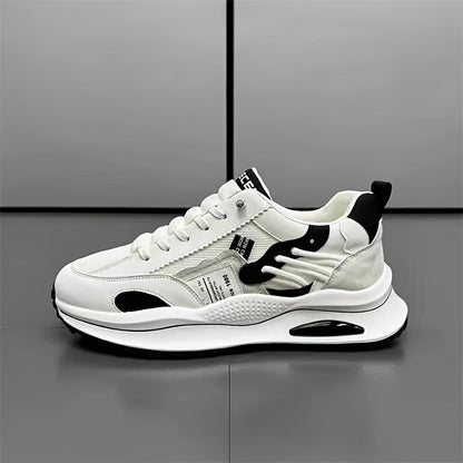 Popular New Fashionable Thick-Soled Sports Shoes for Men, Breathable, Wear-Resistant, Non-Slip, Lightweight Running Shoes, Casual Versatile