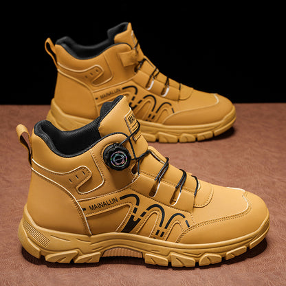 Men's Casual Chukka Boots for Hiking and Outdoor Use
