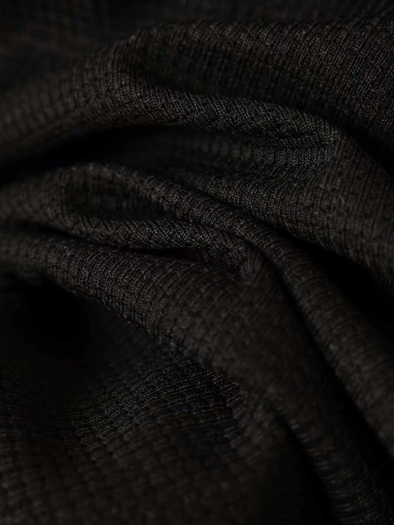 Men's Plain Waffle Zipper Jacket Casual Daily Fashion