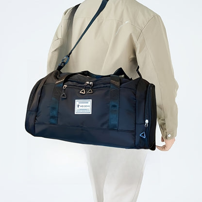 Men'S Large Capacity Gym & Travel Duffel Bag - Durable Oxford Fabric with Adjustable Shoulder Straps, Multiple Compartments, and Secure Zipper Closure for Gym, Short Trips, and Daily Use, Gym Bag, Secure Zipper Closure