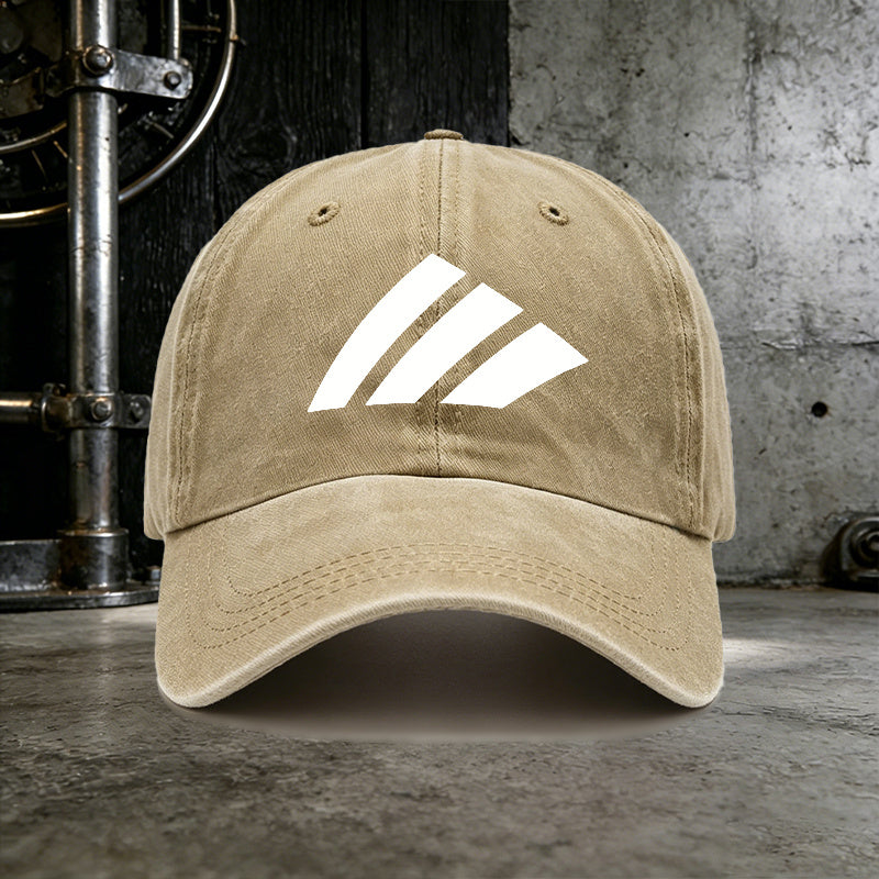 Men's Casual White Slashes Baseball Cap for All Seasons