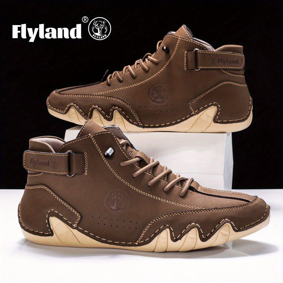 Men's Vintage Classic Genuine Leather Ankle Chukka Boots