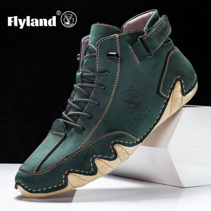 Men's Vintage Classic Genuine Leather Ankle Chukka Boots