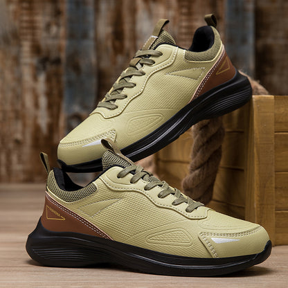 Men'S Slip-On Casual Shoes with Lightweight, Shock-Absorbing EVA Soles. Available in Black And White, These Low-Top Lace-Up Shoes Are Perfect for Minimalistic Everyday Formal And Athletic Wear. Ideal for The Gym, Office, And