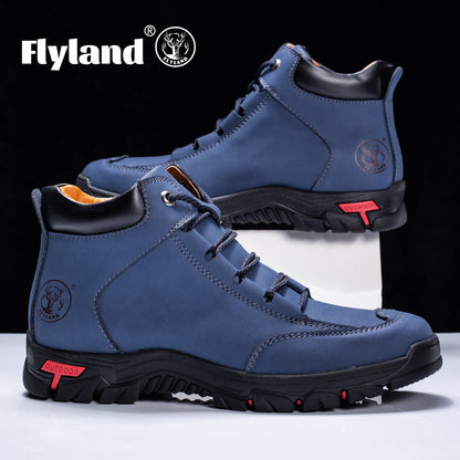 Men's Handmade Cowhide Chukka Boots - Casual Vintage Style