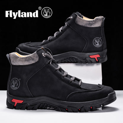 Men's Handmade Cowhide Chukka Boots - Casual Vintage Style