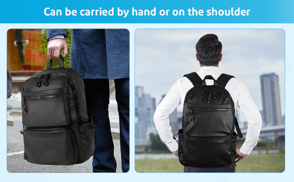 Men'S Large Capacity Travel Backpack - Durable Casual School Bag with Multiple Compartments, Adjustable Shoulder Straps & Secure Zipper Closure for Laptops, Books, and Essentials, Backpack for Travel, Smooth Texture Finish