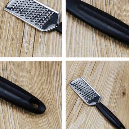 Versatile Stainless Steel Cheese Grater & Fruit Peeler - Portable Kitchen Gadget for Citrus, Potatoes, and Melons