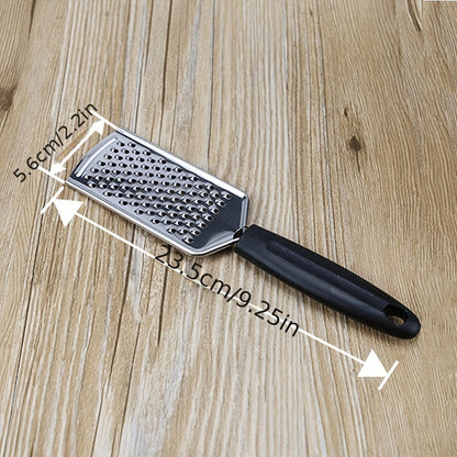 Versatile Stainless Steel Cheese Grater & Fruit Peeler - Portable Kitchen Gadget for Citrus, Potatoes, and Melons