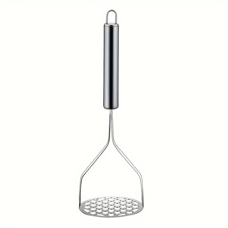 Stainless Steel Potato Ricer Masher - Manual Handheld Kitchen Press Tool for Vegetables, Fruits, Uncharged Cookware - Durable Multifunctional Crusher for Home and School Supplies