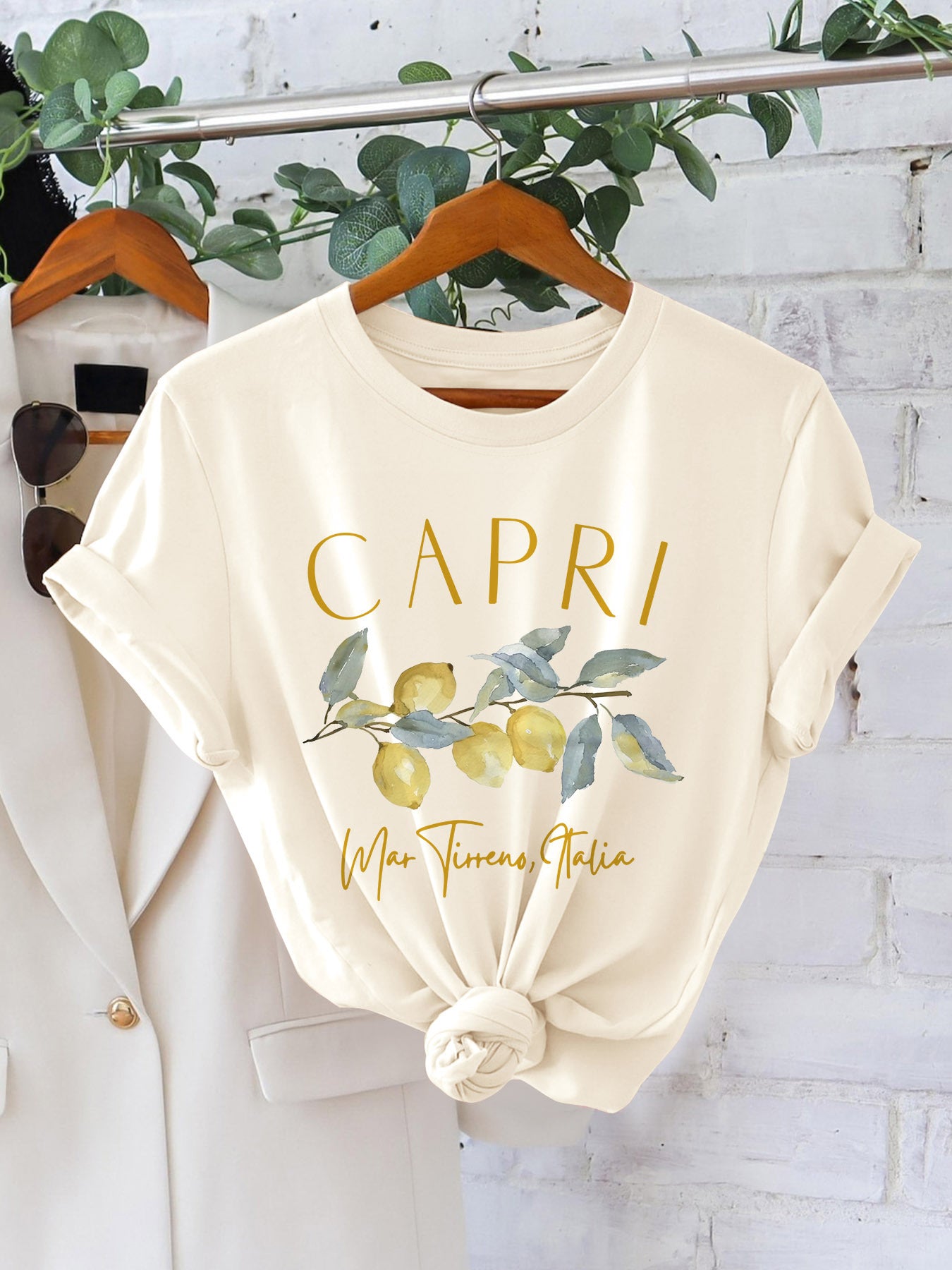 Women's Cotton Graphic Print Crew Neck T-Shirt for Spring & Summer