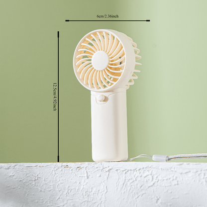 Battery Operated Mini Portable Fan, Lightweight Handheld Fan - Ideal for Office, Outdoor, Traveling and Camping - Stay Cool Anytime, Anywhere! (Requires AAA batteries, not included)