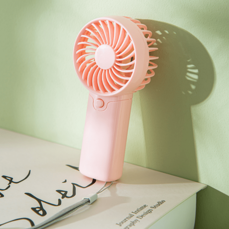 Battery Operated Mini Portable Fan, Lightweight Handheld Fan - Ideal for Office, Outdoor, Traveling and Camping - Stay Cool Anytime, Anywhere! (Requires AAA batteries, not included)