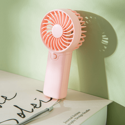 Battery Operated Mini Portable Fan, Lightweight Handheld Fan - Ideal for Office, Outdoor, Traveling and Camping - Stay Cool Anytime, Anywhere! (Requires AAA batteries, not included)