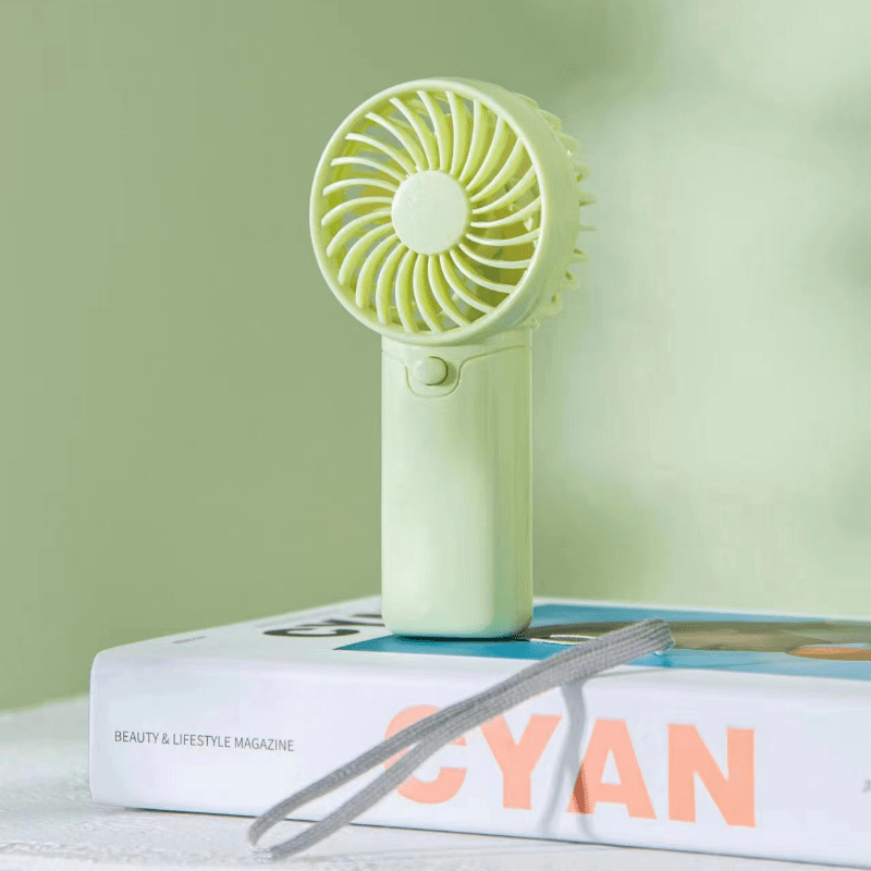 Battery Operated Mini Portable Fan, Lightweight Handheld Fan - Ideal for Office, Outdoor, Traveling and Camping - Stay Cool Anytime, Anywhere! (Requires AAA batteries, not included)