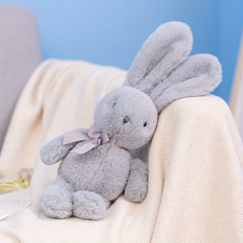 Easter Bunny Bow Tie Cartoon Rabbit Doll Cute Soft Cream Bunny Plush Toy Stuffed Animals Doll for Birthday Gift